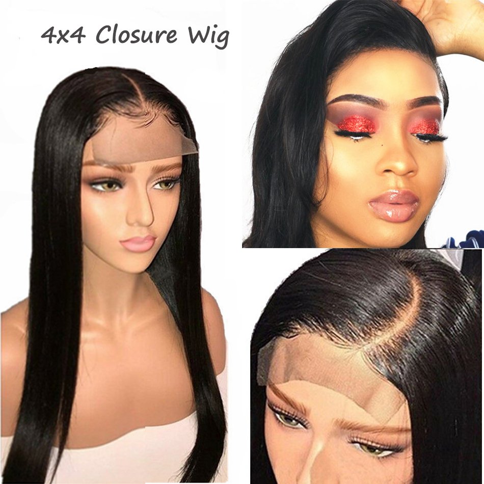 Customizable 2x6 4x4 5x5 6x6 7x7 hd lace closure wigs virgin Brazilian human hair wigs HD lace closure front wig