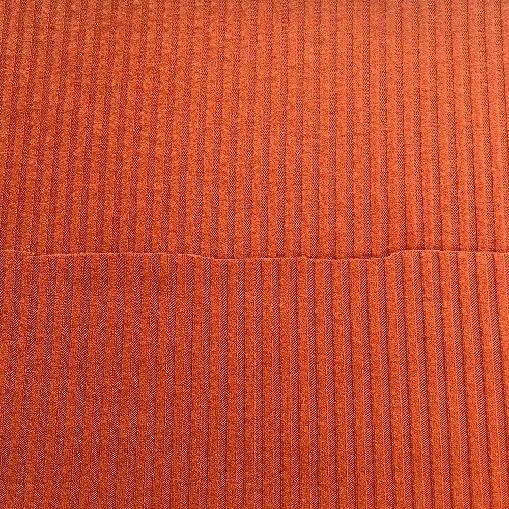 300GSM Custom Fashion Fabrics and Textiles Buffing TR Stretch Fabric Knit Rib Fabric for Clothing