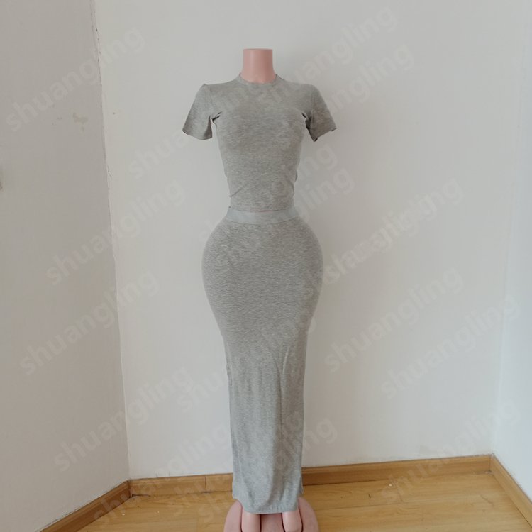 Women Clothing Summer Sexy Tight Skirt Cotton Ribbed Outfits Custom Logo Clothing Women
