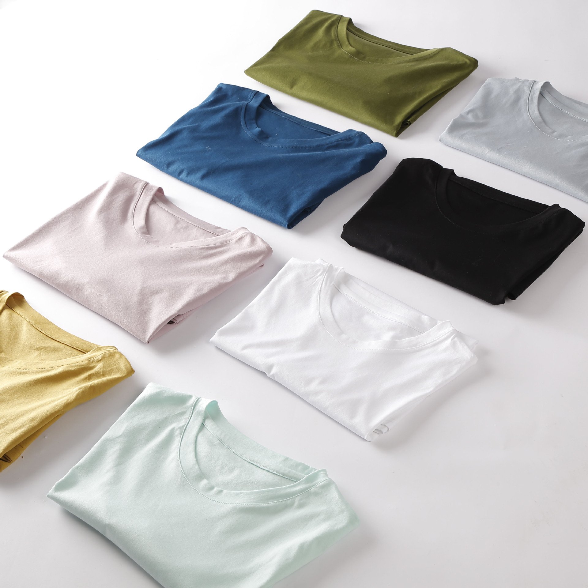 V Neck T Shirts Women Casual Short Sleeve Ribbed Trendy Tops