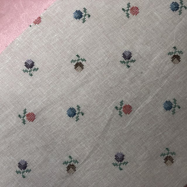 HA-15084E Factory Direct Sales New Multi Color Cotton Linen Embroidery Fabric Woven Fashion Lightweight Embroidered