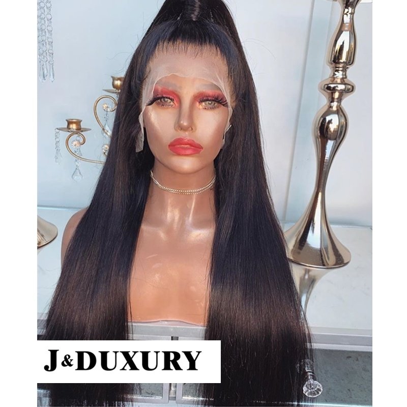 HD Lace Frontal Wigs Women Full Lace Wig Virgin Human Hair for Black Deep Curly 1B #27 Full Swiss Best Grade 12A Ombre Long