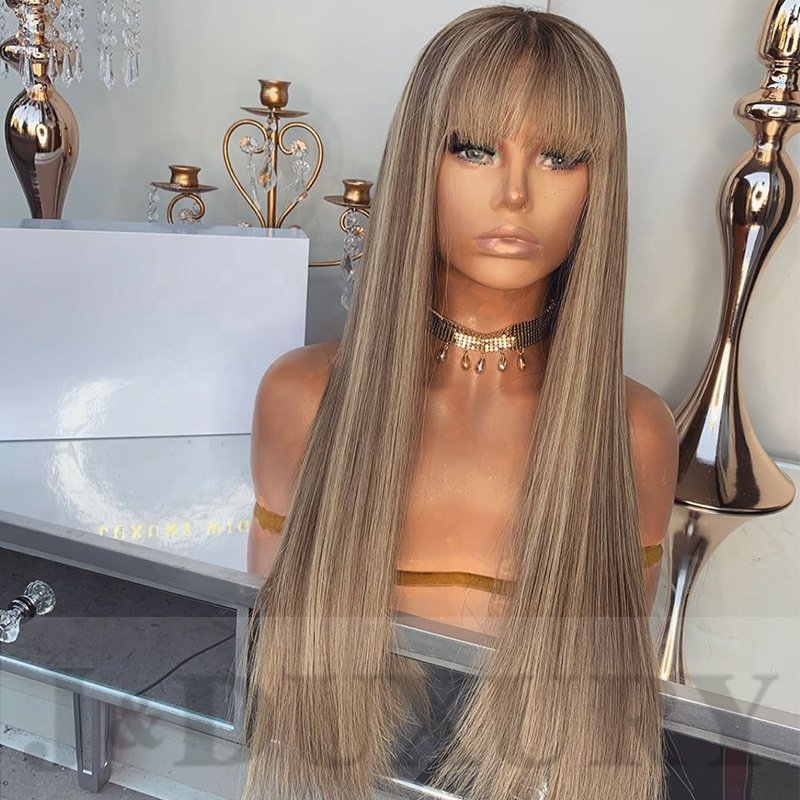 HD Lace Frontal Wigs Women Full Lace Wig Virgin Human Hair for Black Deep Curly 1B #27 Full Swiss Best Grade 12A Ombre Long