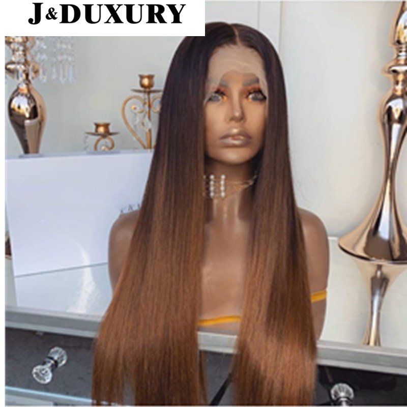 HD Lace Frontal Wigs Women Full Lace Wig Virgin Human Hair for Black Deep Curly 1B #27 Full Swiss Best Grade 12A Ombre Long