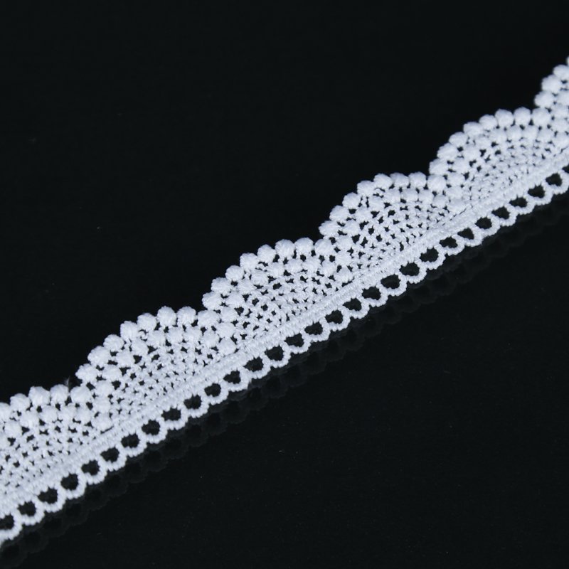 Chinese Supplier Professional Custom Water-Soluble Chemical Decorative Fabric Eyelet Embroidery Polyester Lace