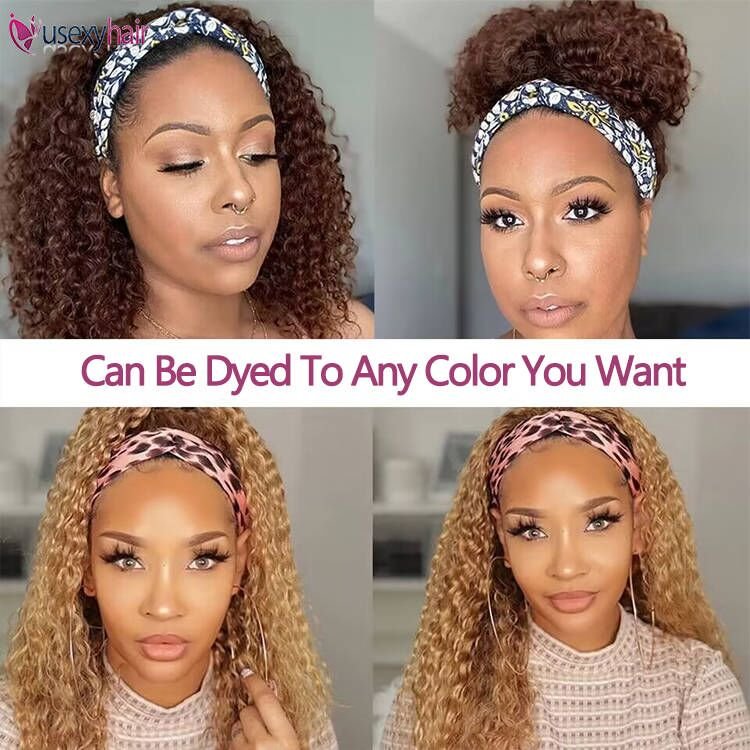 Vendor Cheap 100% Human Hair Headband Wig Natural Color Glueless Non Lace Human hair Headband Wig For Black Women Wholesale