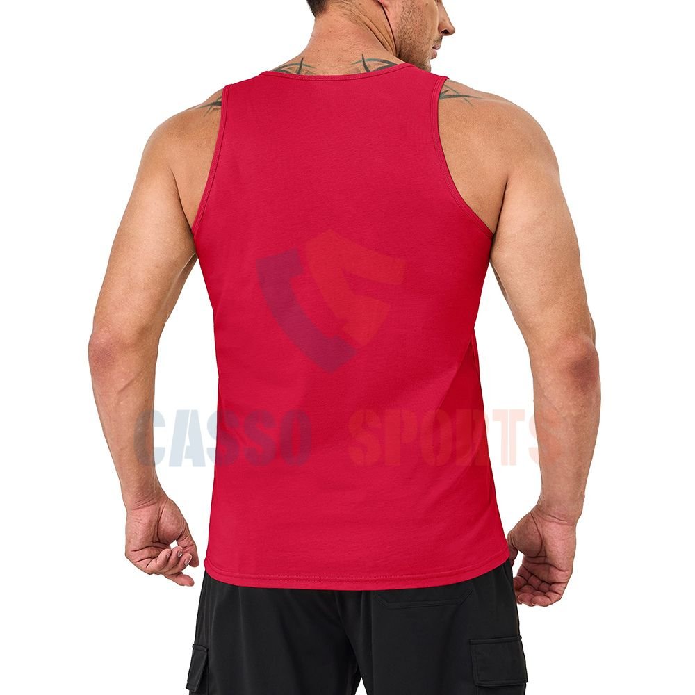 OEM Summer High Quality Men's Cotton Tank Top Fitness Gym Men Tank Top Plus Size Men's Tank Top