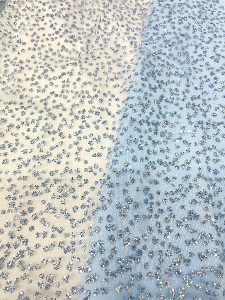 High quality tulle mesh embroidery fabric high quality 3d floral lace fabric for evening dress party in stock