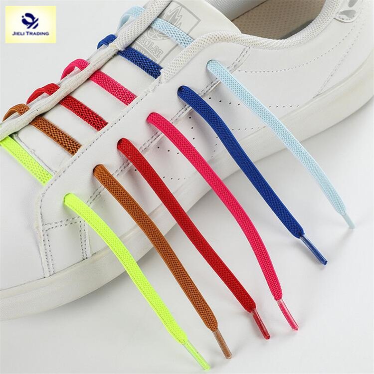Jieli Custom Quick without ties Shoelace Magnetic Lock Shoelaces Tieless Tie Free Elastic Shoe Laces
