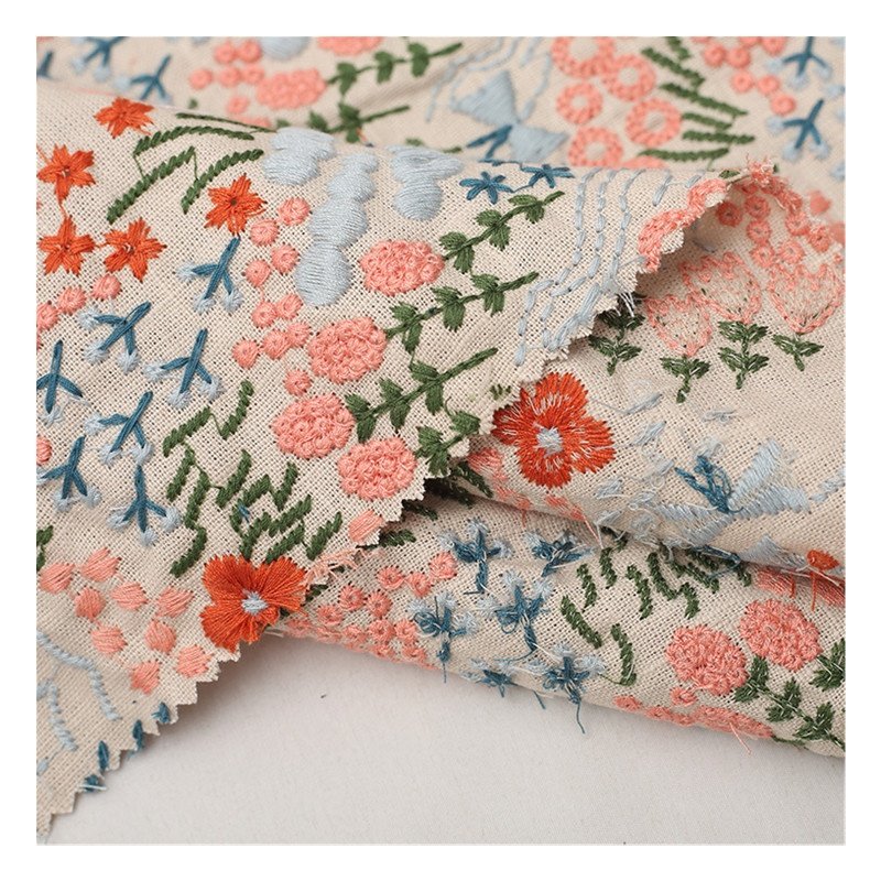 Cotton Embroidery Fabric Lace Embroidery
