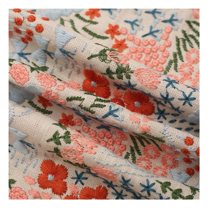 Cotton Embroidery Fabric Lace Embroidery