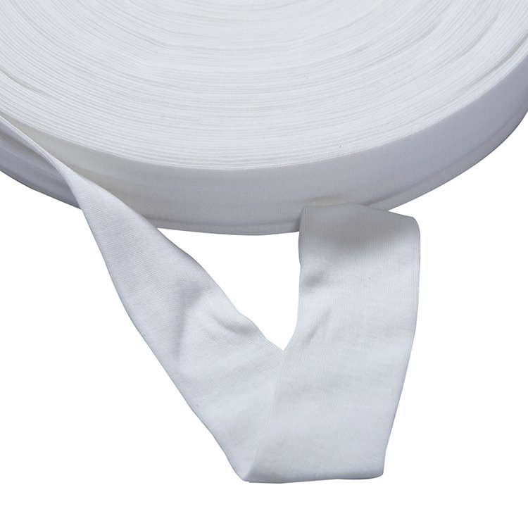 Polyester Rib Knit Cuff Stretch Knit Rib Fabric Knitted Cuff
