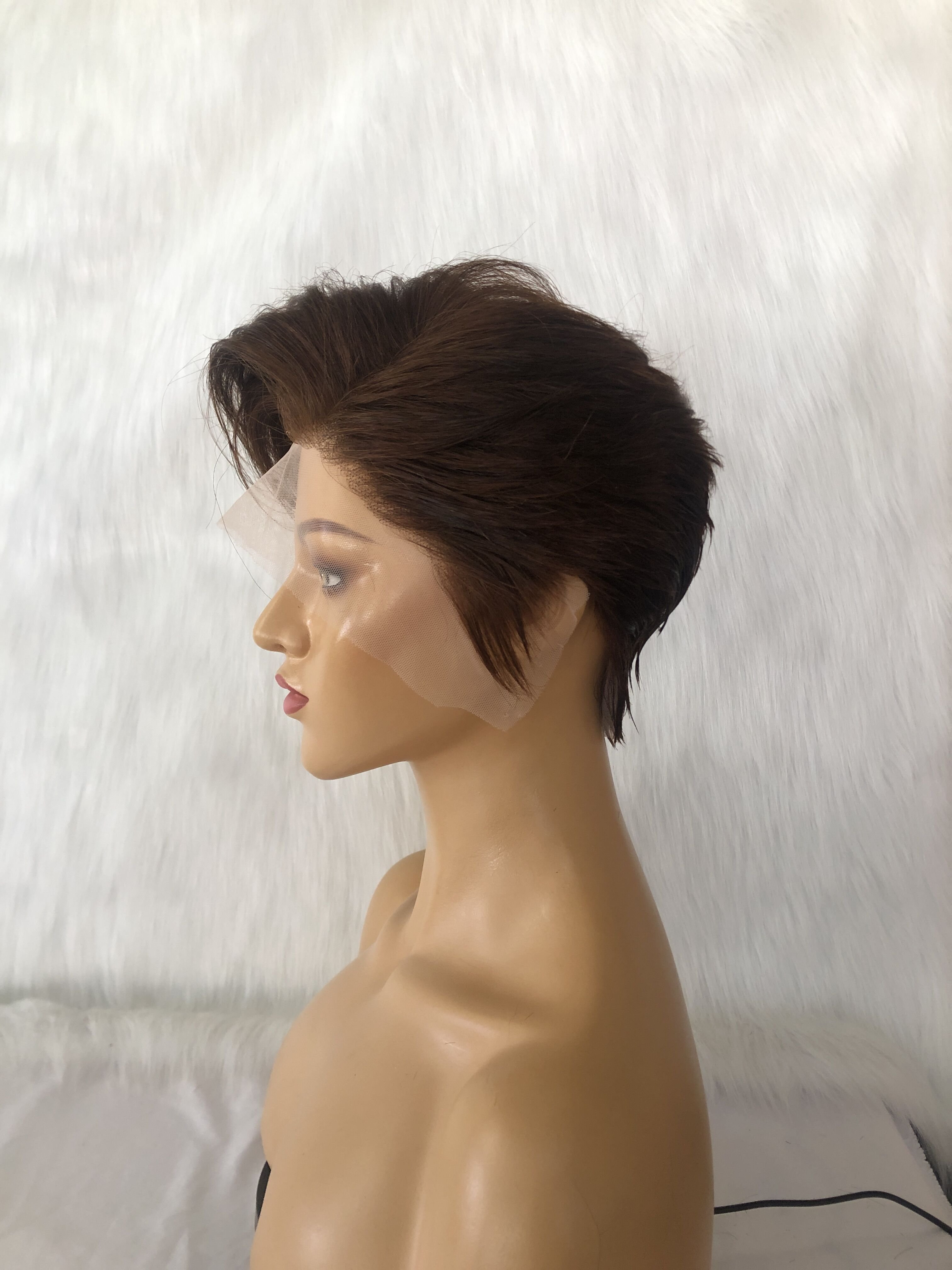 Raw Virgin Cuticle Aligned Hair Wigs Lace Front Pixie Wig Human Hair Brazilian Hair Transparent Double Drawn Vendor 1 Piece Long