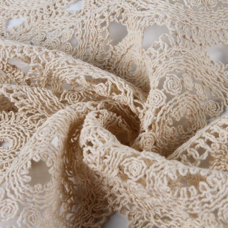 HA-3165F New arrivals chemical indian gupure embroidery water soluble lace fabric online
