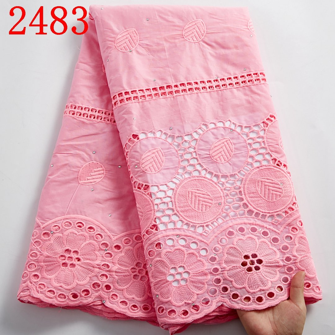 Swiss Voile Lace Fabric Embroidery Nigerian Swiss Cotton Lace Fabric Swiss Lace Fabric For Wedding 2483