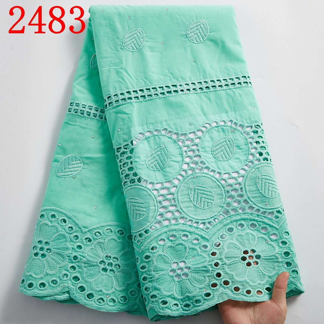 Swiss Voile Lace Fabric Embroidery Nigerian Swiss Cotton Lace Fabric Swiss Lace Fabric For Wedding 2483