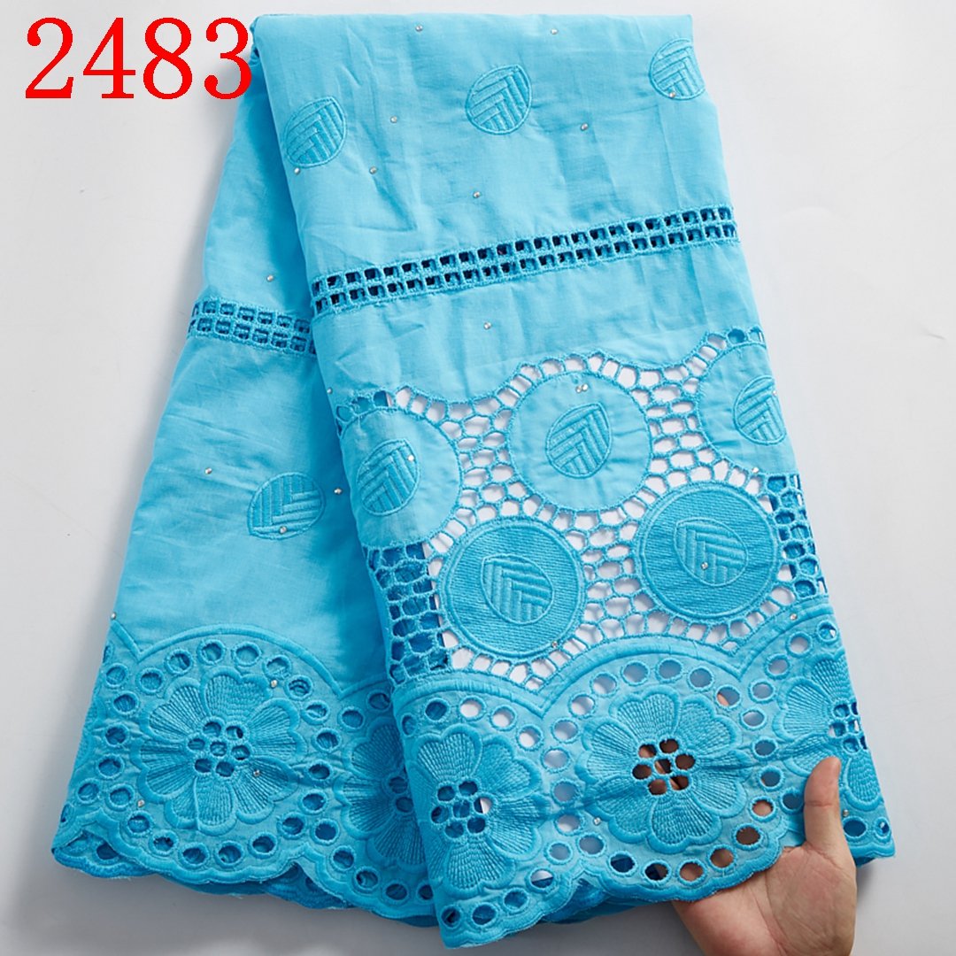 Swiss Voile Lace Fabric Embroidery Nigerian Swiss Cotton Lace Fabric Swiss Lace Fabric For Wedding 2483
