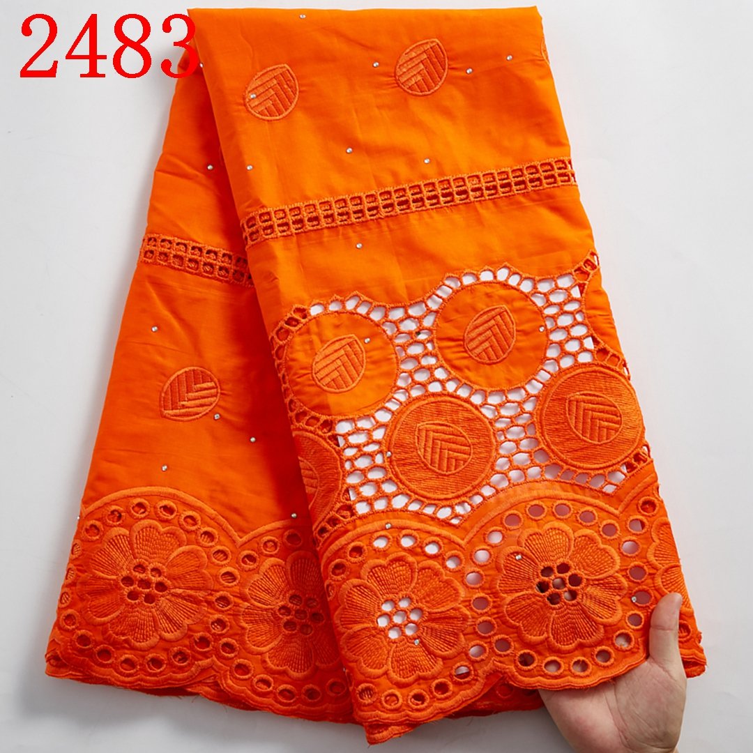 Swiss Voile Lace Fabric Embroidery Nigerian Swiss Cotton Lace Fabric Swiss Lace Fabric For Wedding 2483