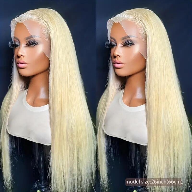 Raw Peruvian Straight Hair Vendor HD Lace Front Wig for Black Women Glueless 360 Full HD 613 Lace Wig Lace Front Wigs Human Hair