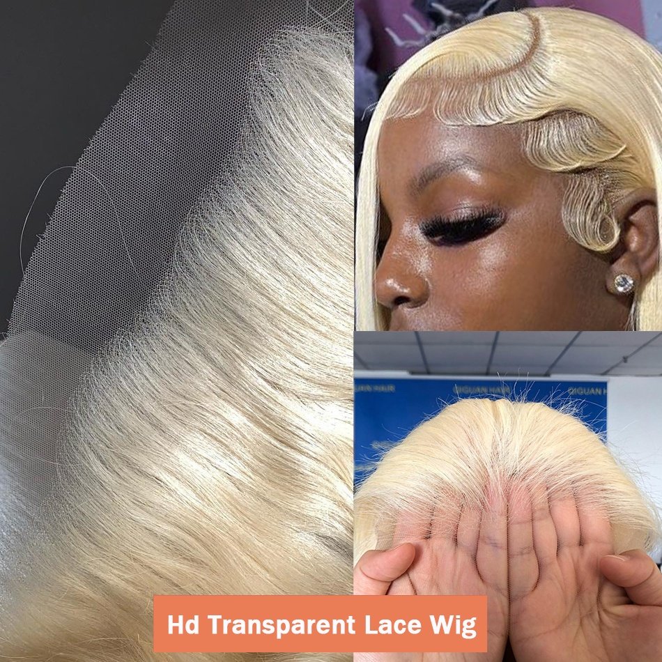 Raw Peruvian Straight Hair Vendor HD Lace Front Wig for Black Women Glueless 360 Full HD 613 Lace Wig Lace Front Wigs Human Hair