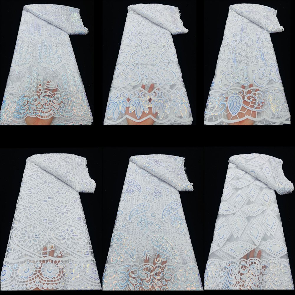 swiss luxury lace high quality fabrics 2023 french lace fabric white lace fabric