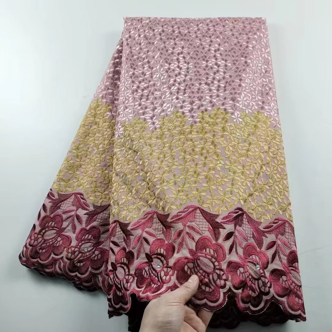 ACI Design China Wholesale Cotton Guipure Lace Fabric High Quality Cotton Lace Sewing Soft Voile Lace 5 Yards/Piece For Dress