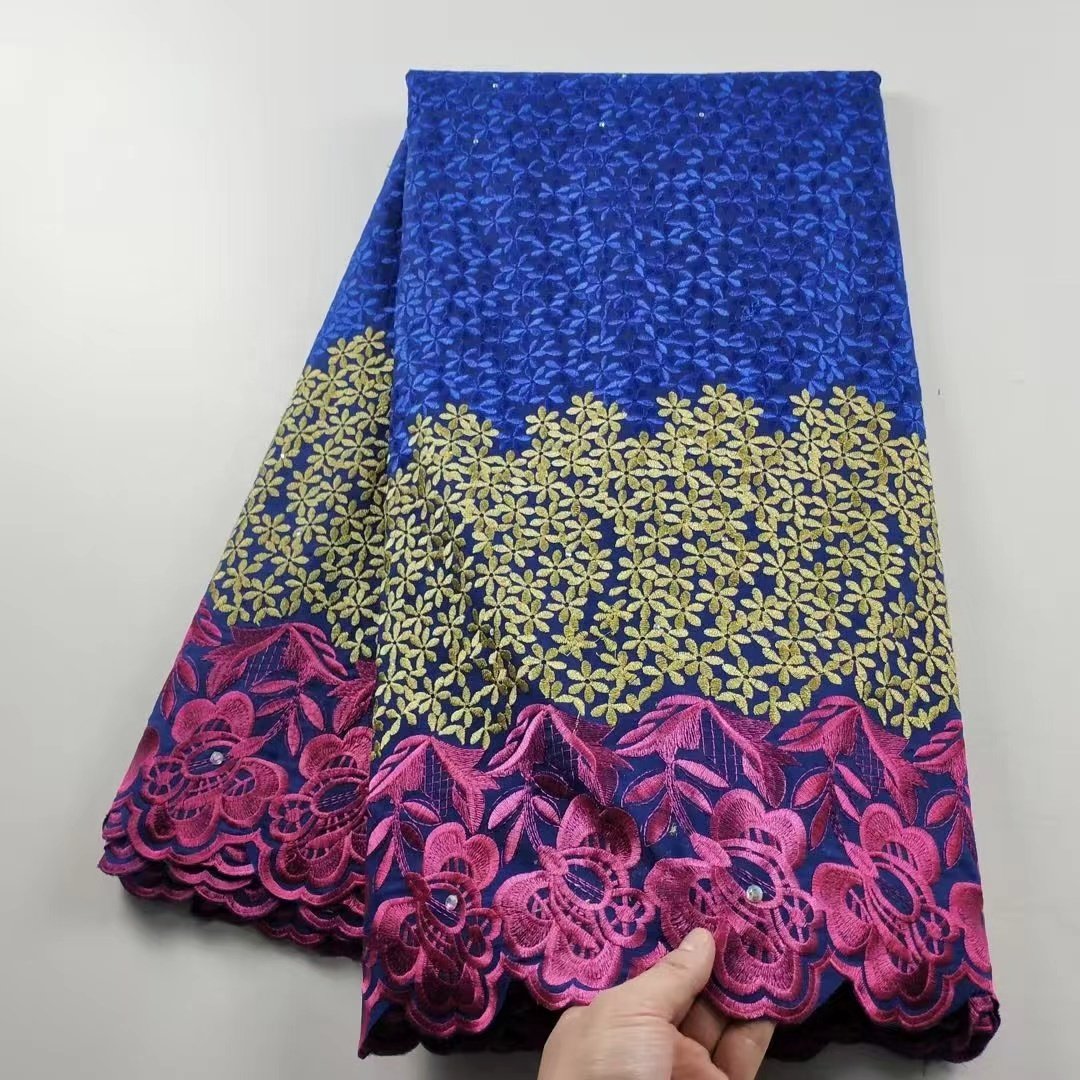 ACI Design China Wholesale Cotton Guipure Lace Fabric High Quality Cotton Lace Sewing Soft Voile Lace 5 Yards/Piece For Dress