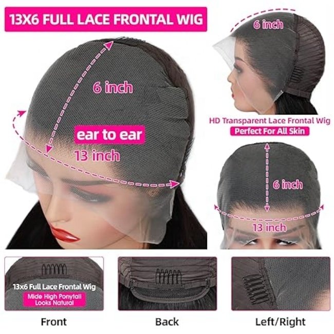 Glueless Body Wave Hd Lace Front Wig ,pre Pluck Virgin Human Hair Wigs,preplucked Hd Lace Closure Wigs for Women Brazilian Hair