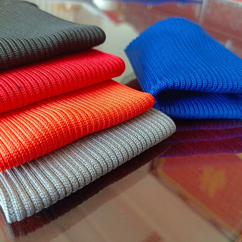 Factory circular knitting machine ribbed cuffs wholesale cotton sleeves knitted ribbed cuffs accessories cuffs can be customized