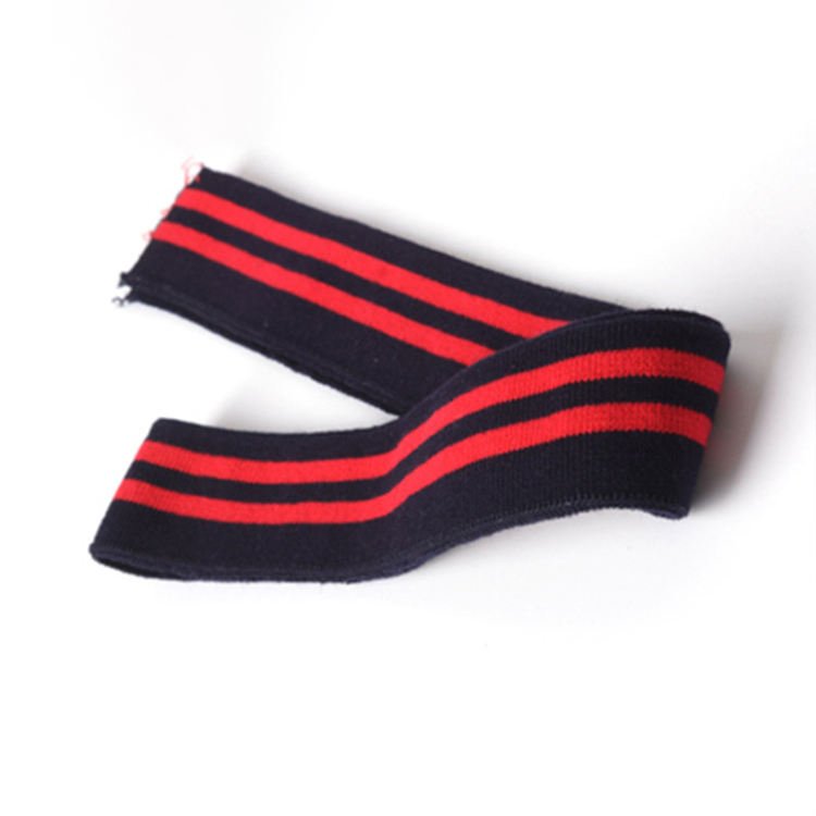 Manufacturers knitted thread collar cuff accessories T-shirt baseball uniform hem cuff rib fabric custom