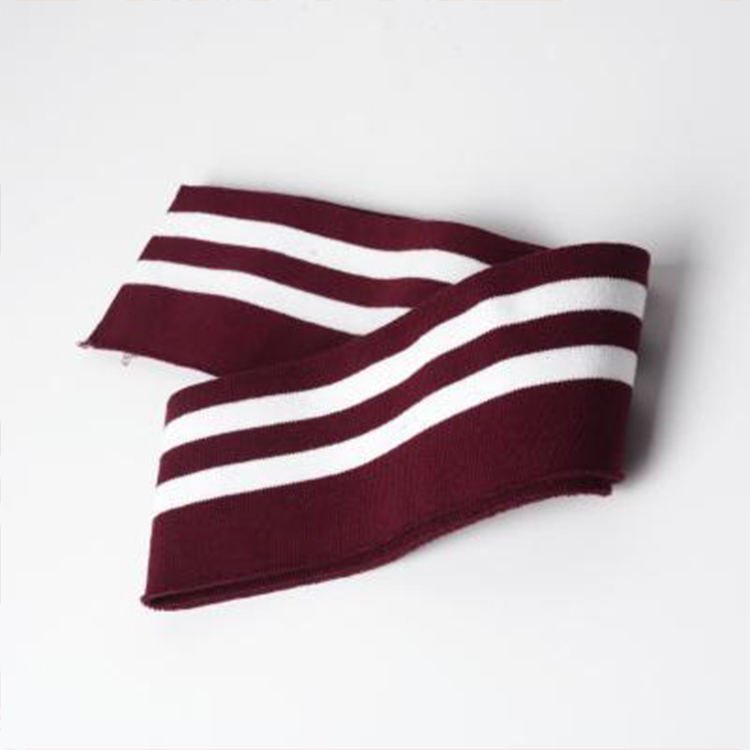 Manufacturers knitted thread collar cuff accessories T-shirt baseball uniform hem cuff rib fabric custom