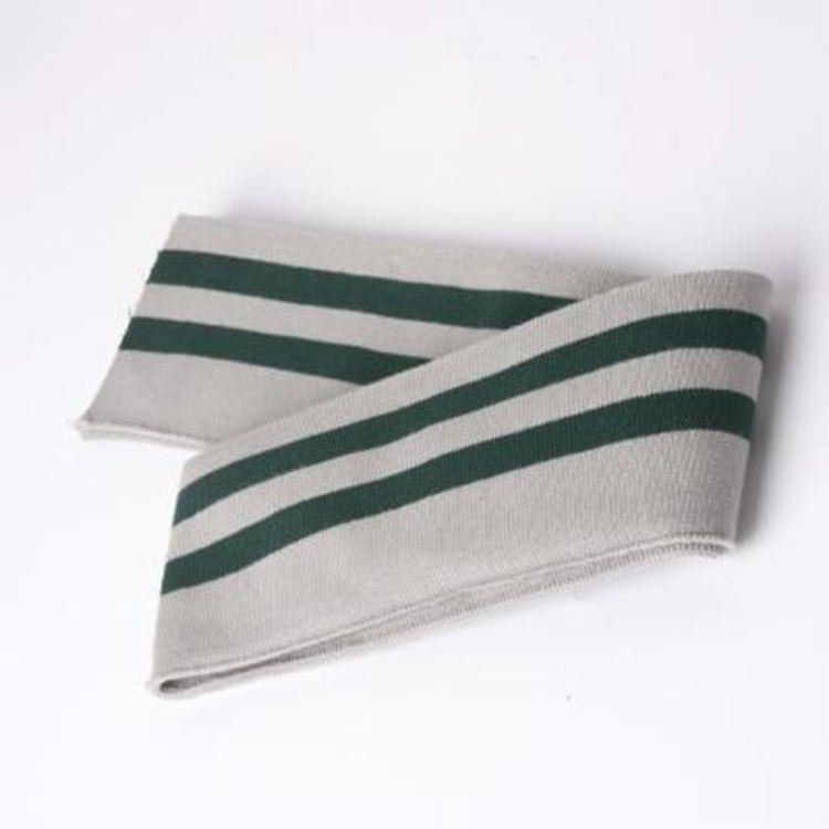 Manufacturers knitted thread collar cuff accessories T-shirt baseball uniform hem cuff rib fabric custom