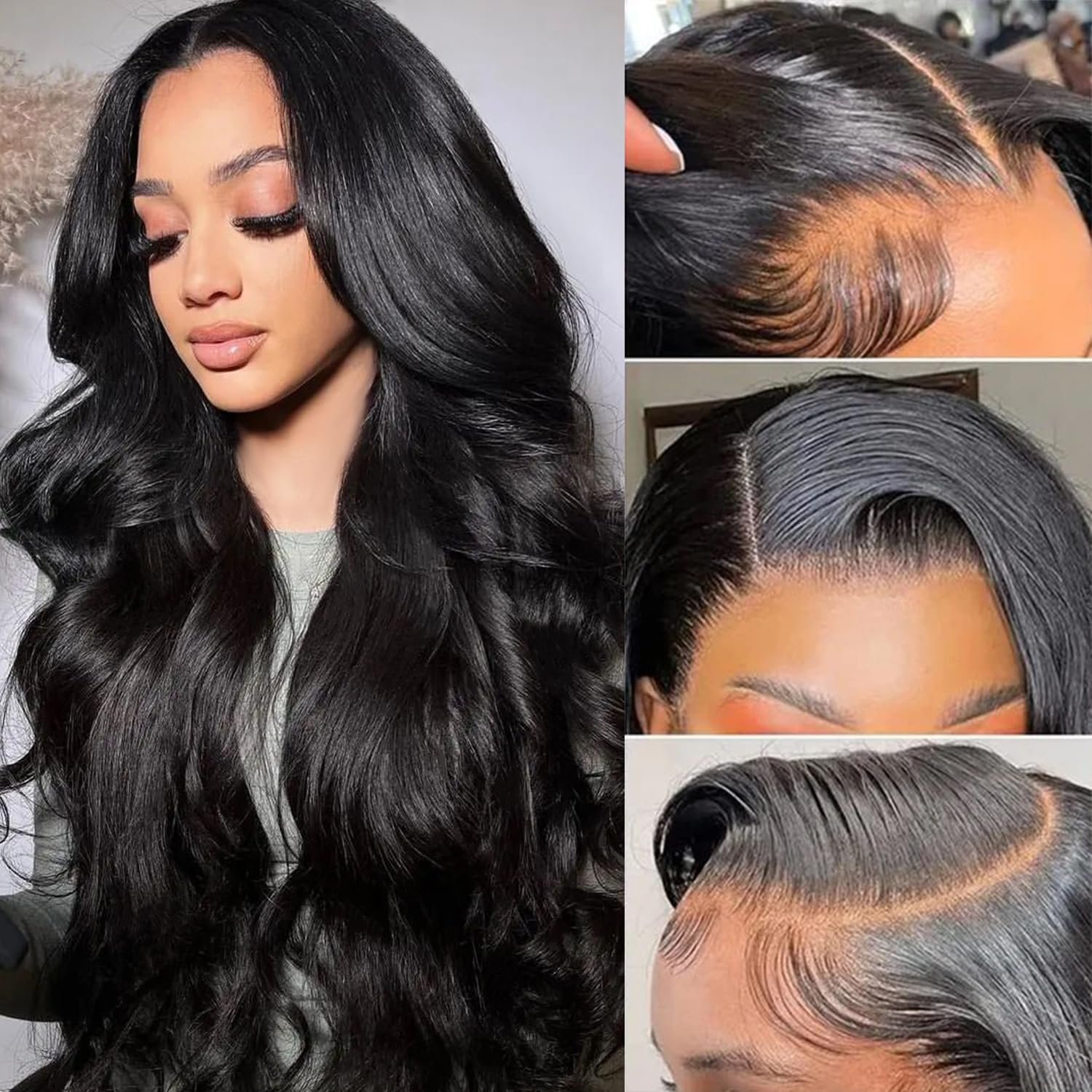 4x4 5x5 transparent Body Wave Raw Indian Human Hair Wig HD Swiss Lace frontal Glueless Natural wholesaleendors For Black Women