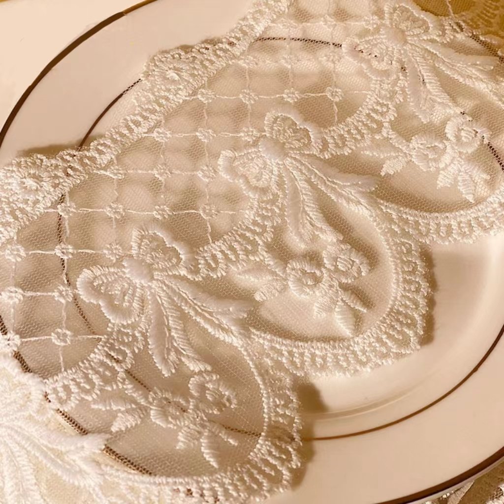 Mesh Lolita Bow Embroidery Milk Silk Lace Women's Clothing Accessories Border Lace Trim