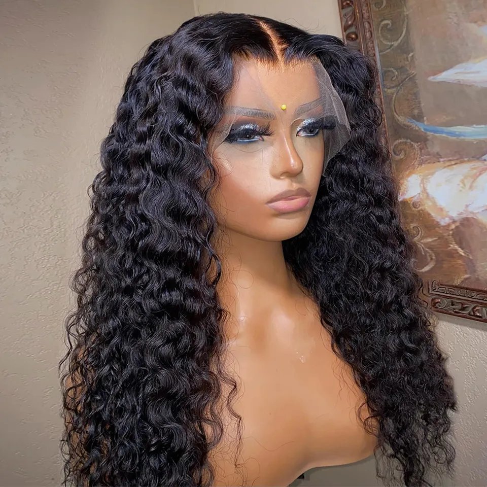 Frontal Glueless Full Hd Lace Wig,Cuticle Aligned Virgin Raw Indian Hair Wig,Unprocessed 100% 360 Full Lace Human Hair Wig