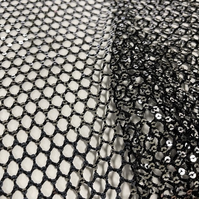 chemical embroidery mesh sequin lace 100% polyester embroidery mesh for high fashion
