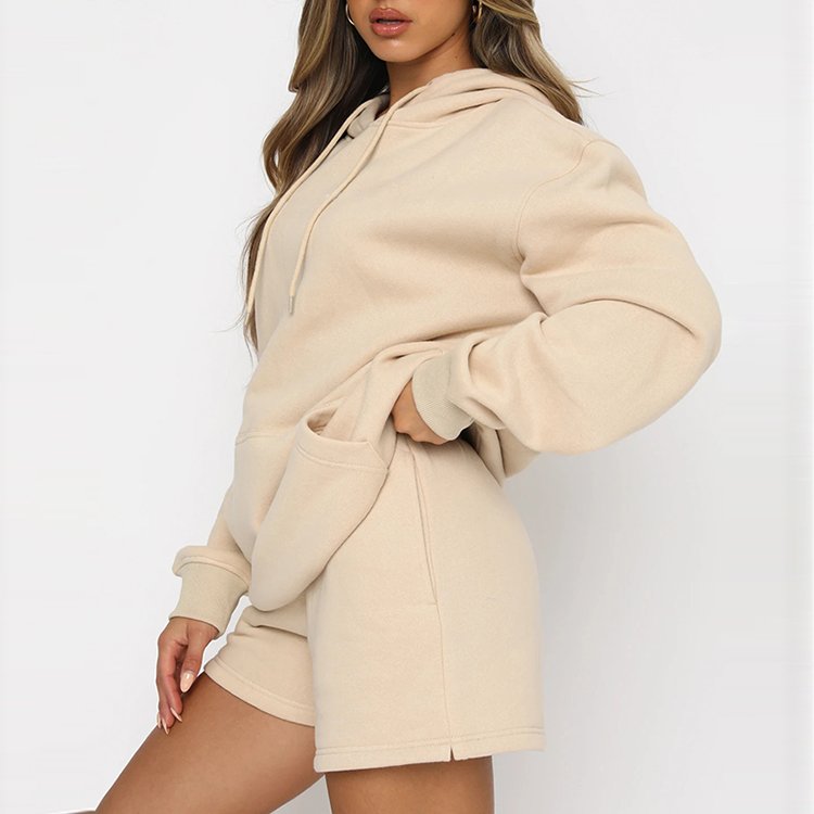 Hot Selling Fall Winter Purple Hood Clothing High Quality Woman Long Sleeve Pullover Sweater Mixed Textured Knit Sweatshirt