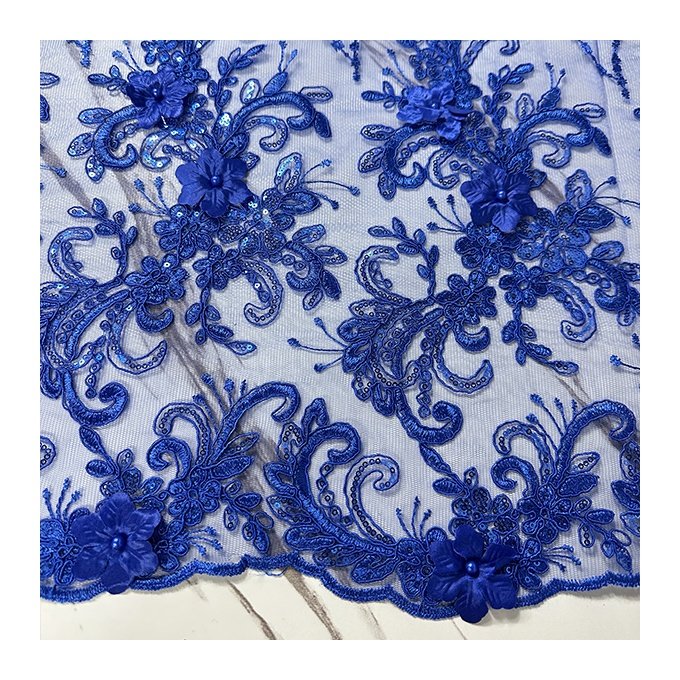Beautiful beads mesh beaded bridal lace fabric gold beaded french lace sequin lace embroidery fabric for women dress