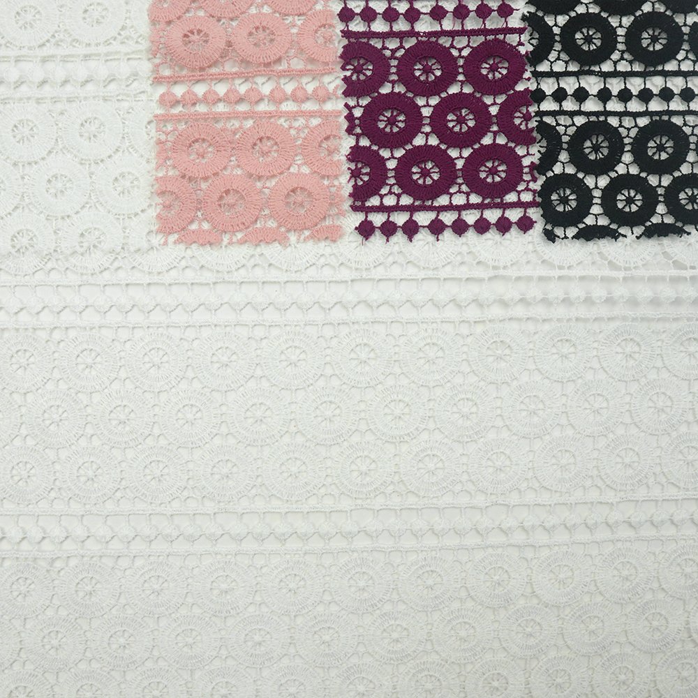 Fabric Manufacturing custom 100%polyester comfortable solid color embroidery fabrics for dresses