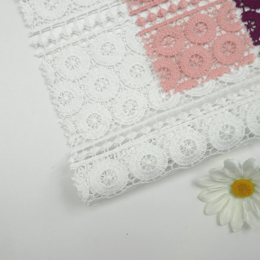 Fabric Manufacturing custom 100%polyester comfortable solid color embroidery fabrics for dresses