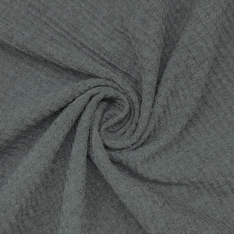 Good Rayon Poly Jacquard Fabric Price Per Meter For Sale, Custom Design 3D Rib Jacquard Fabric For Dresses/