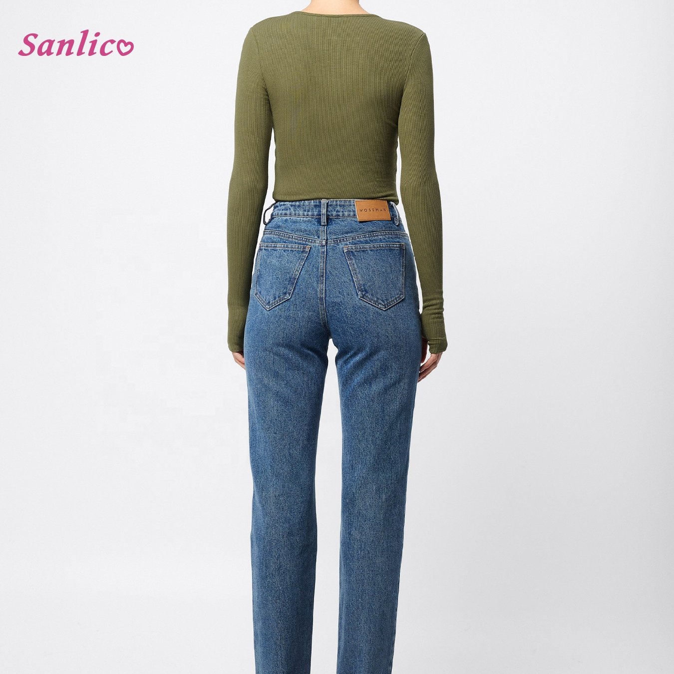 Women's Long Sleeve Tee Shirts Button Down Slim Fitted Basic Henley Tops Fall Ribbed Knit Shirts