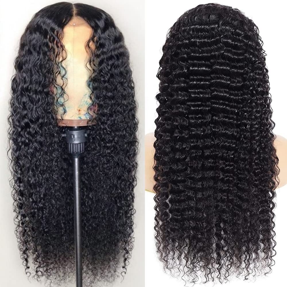 Deep Wave Lace Front Wigs 13x4 HD Transparent Lace Human Hair 180% Density With Baby Hair and Special Designed Adjustable Straps