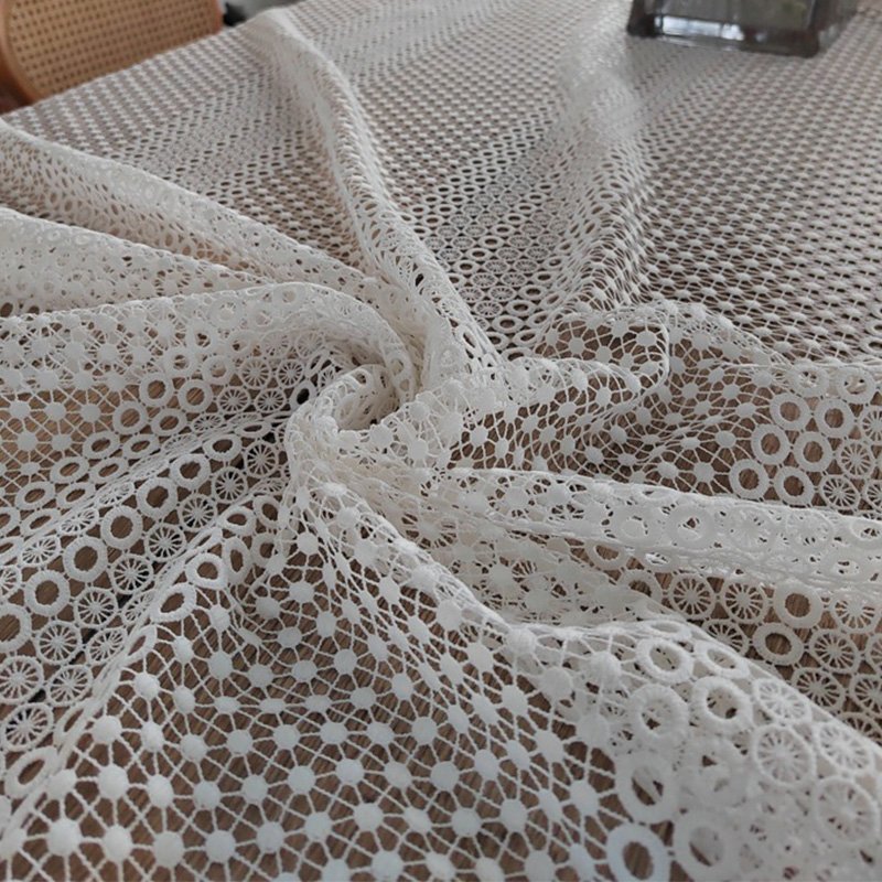 High quality african garments wedding dress embroidered fabrics guipure chemical multi colors water soluble lace