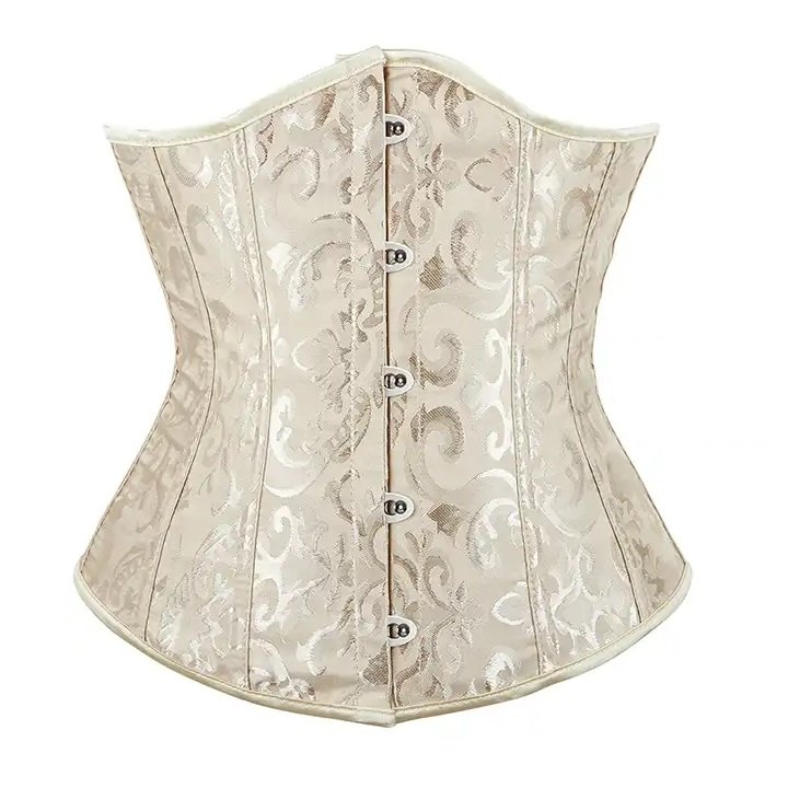 Sexy Gothic Underbust Corset With 14 Steel Bone Waist Cincher Bustiers Top Workout Shaper
