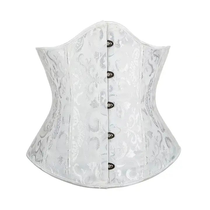 Sexy Gothic Underbust Corset With 14 Steel Bone Waist Cincher Bustiers Top Workout Shaper