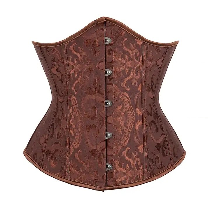 Sexy Gothic Underbust Corset With 14 Steel Bone Waist Cincher Bustiers Top Workout Shaper