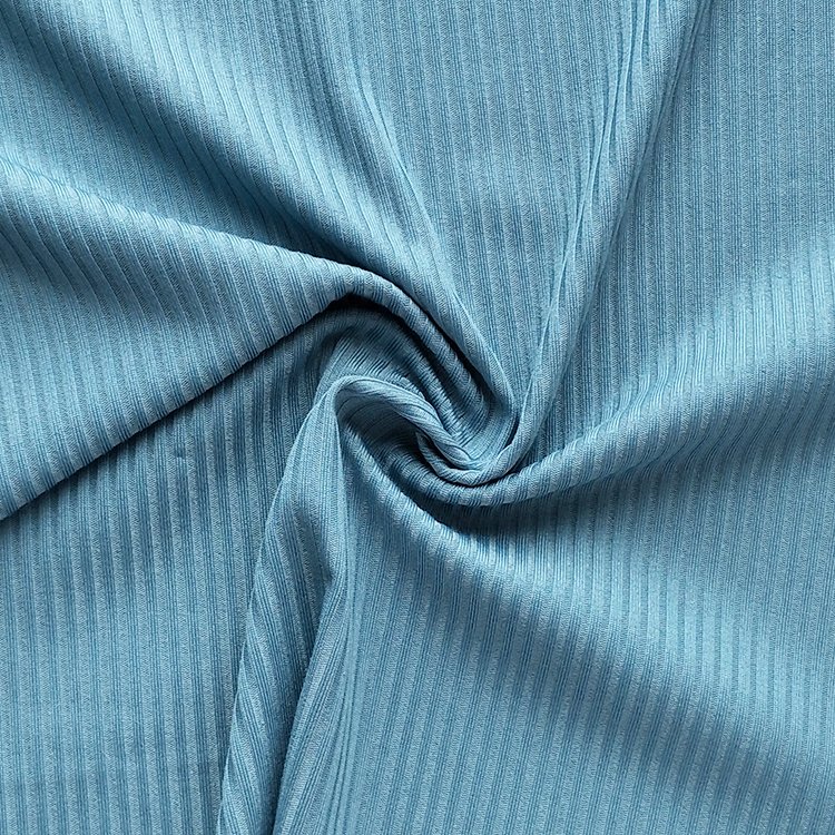 high quality polyester spandex 4*2 rib fabric for t-shirt