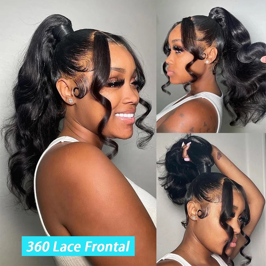 Cheap Wholesale 360 Full Lace Human Hair Wig Body Wave Raw Hair Lace Wigs HD Transparent Lace Frontal Wigs For Black Women