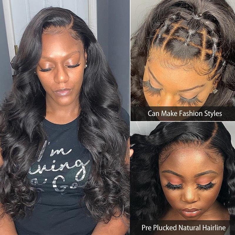 Cheap Wholesale 360 Full Lace Human Hair Wig Body Wave Raw Hair Lace Wigs HD Transparent Lace Frontal Wigs For Black Women